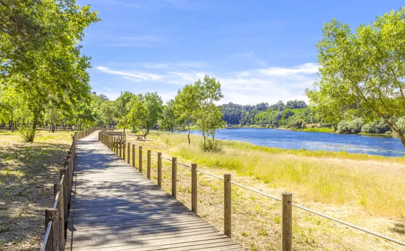 Spazierweg am Fluss Minho