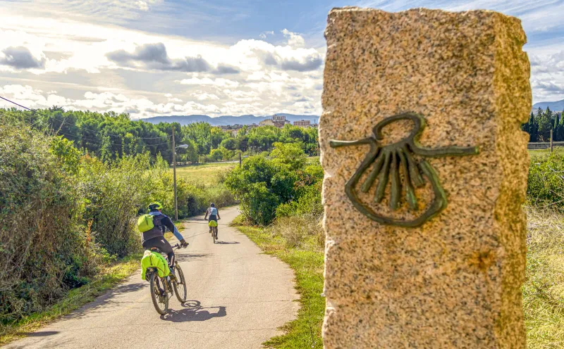 Radfahrer, Jakobsweg