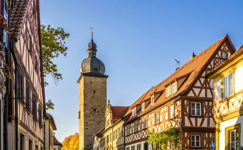 Zeil am Main, Hexenturm, Altstadt, Fachwerkhäuser