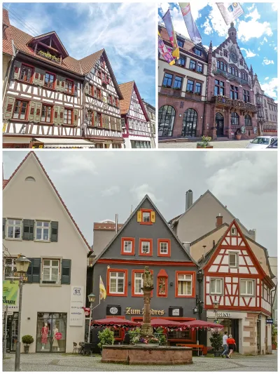 Oben links: Schiltach; oben rechts: Wolfach; unten: Offenburg