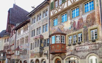 Häuserfassaden Stein am Rhein