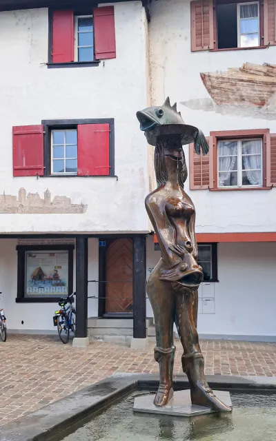 Auf dem Fischmarktplatz in Arbon
