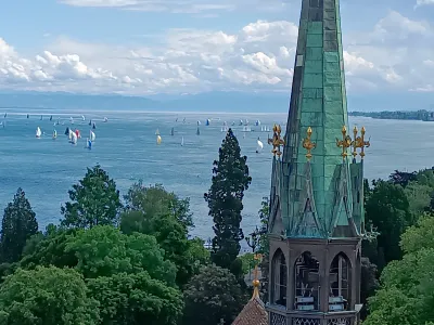 Bodensee vom Turm des Münsters aus