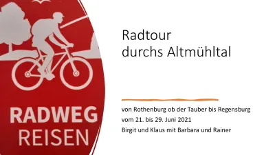 Reisebericht - Radtour