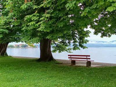 Seeufer mit Blick auf Lindau
