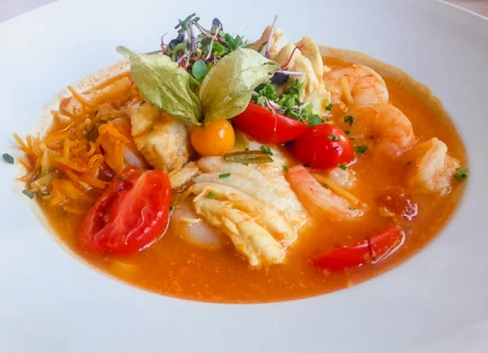 Fischsuppe in Bernried