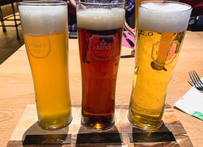 Bierbrett im Melo's