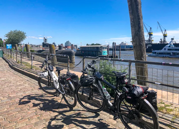 Nordseeradweg Jütland, Hamburg