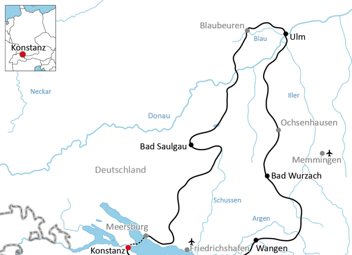 Der Donau-Bodensee-Radweg