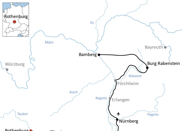 Radtour auf der Burgenstraße