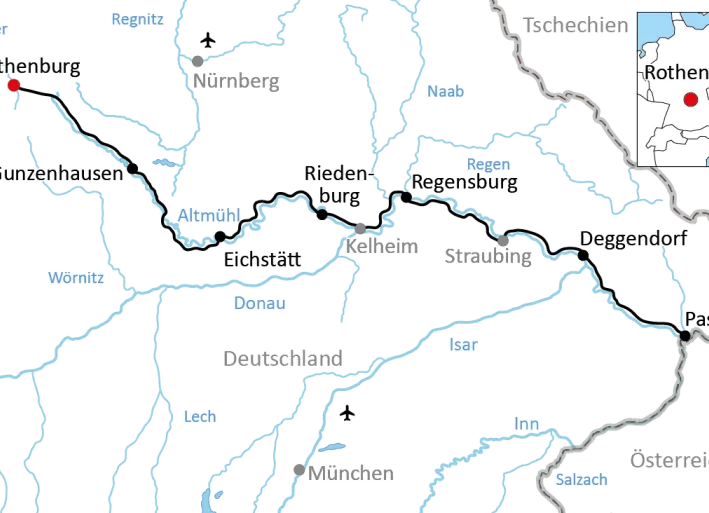 Sportlich an Altmühl und Donau