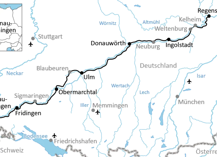 Die sportliche Donau-Radtour