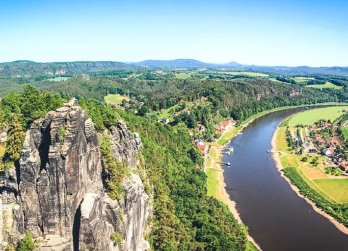 Elbe-Radweg, Basteifelsen