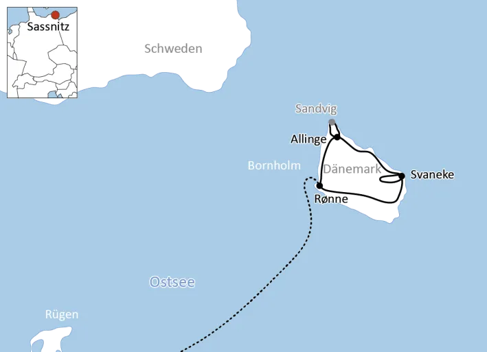 Radtour auf Bornholm