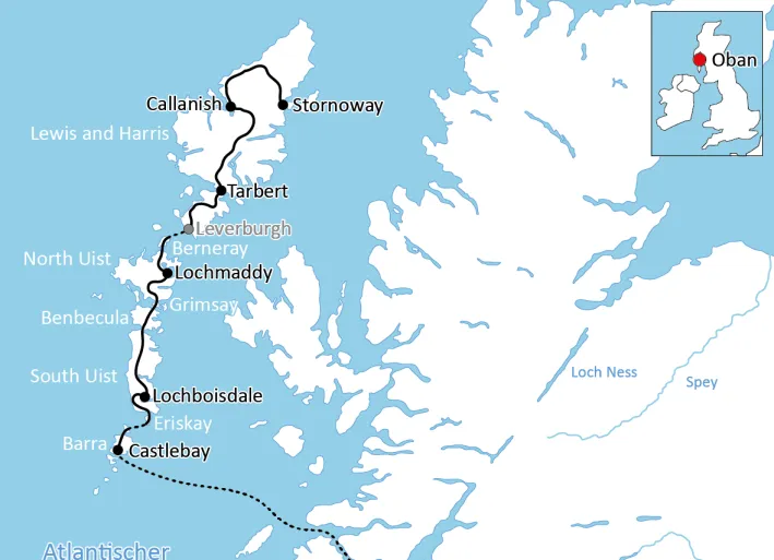 Radtour auf den Äußeren Hebriden