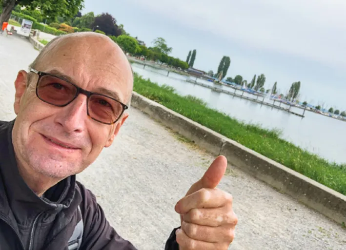 Zufriedener Gast