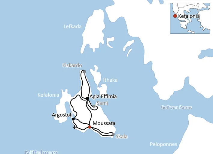Radtour auf Kefalonia