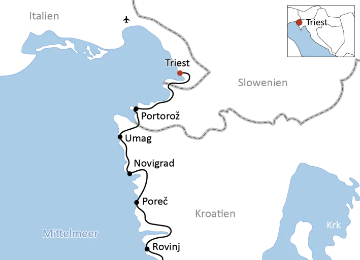 Radurlaub in Istrien