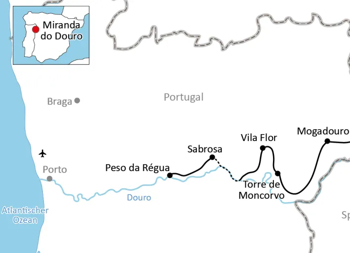 Radtour im Douro-Tal
