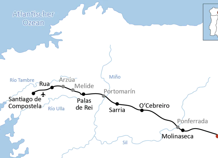 Radreise auf dem Jakobsweg