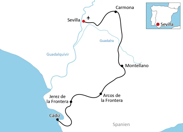 Radtour durch Andalusien
