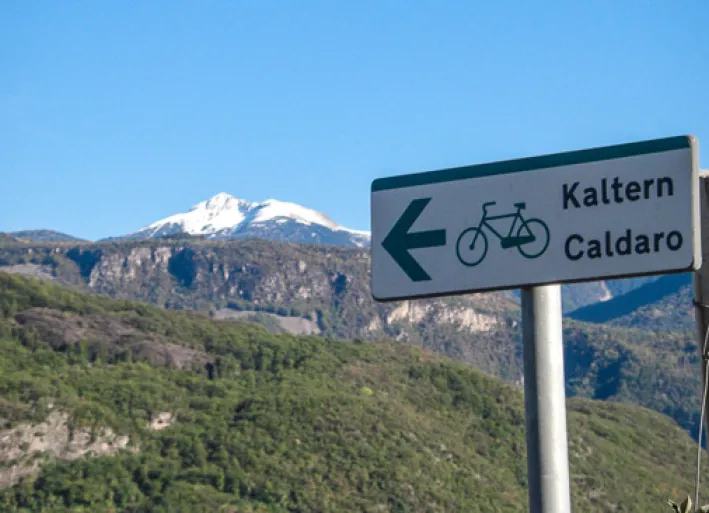 Etsch-Radweg, Radweg-Schild