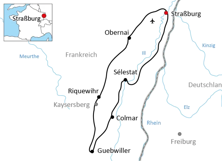 Radtour im Elsass