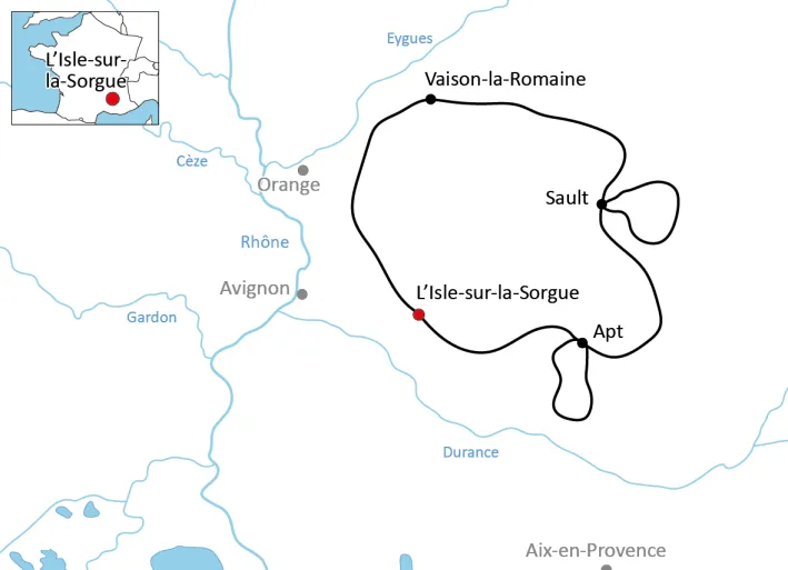 Radtour durch die Provence