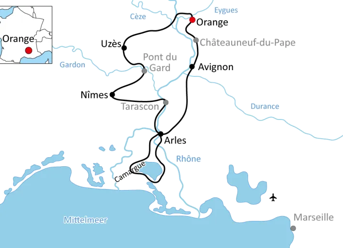 Radurlaub in Provence und Camargue