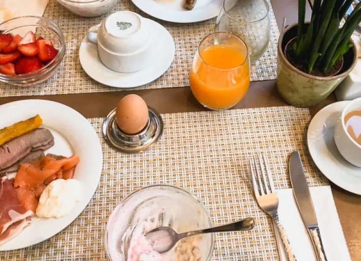 Frühstück im Hotel