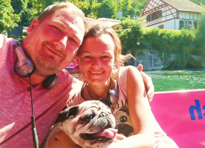 Heike, Tommy und Rocky