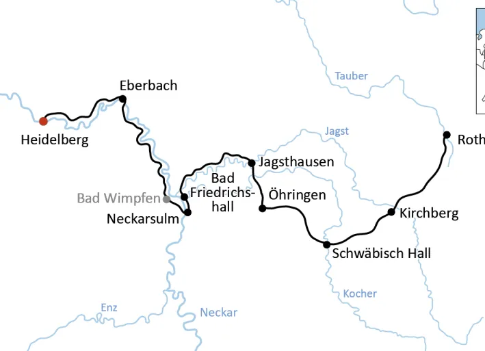 Der Burgenstraßen-Radweg