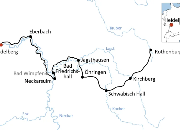 Der Burgenstraßen-Radweg