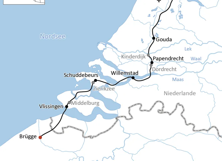 Radtour durch Belgien und Holland: Von Brügge nach Amsterdam