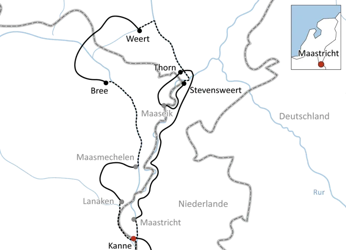 Mit Rad & Schiff durch Limburg entlang der Maas