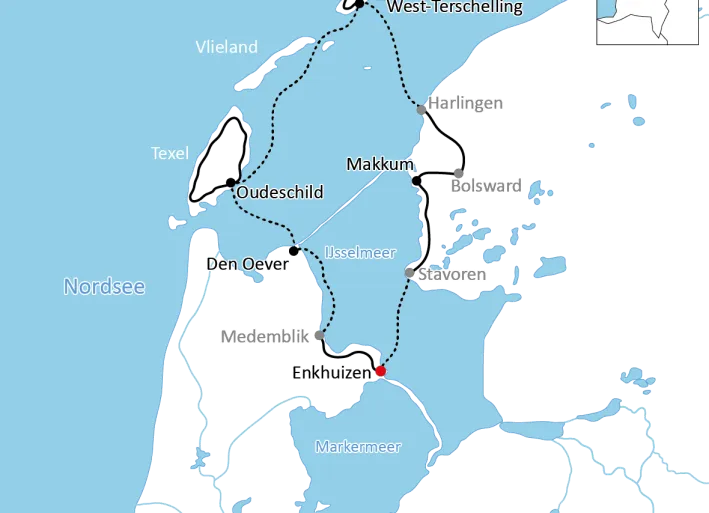 Inselhüpfen in Holland