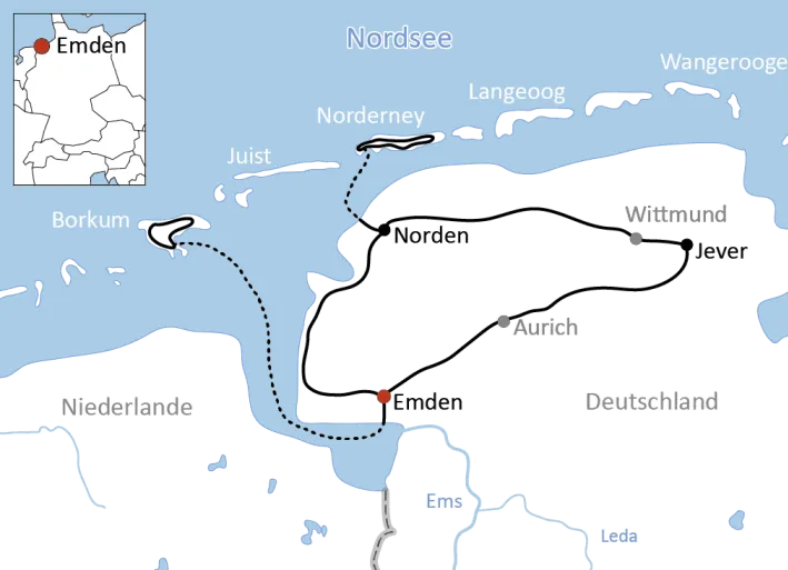 Radtour in Ostfriesland