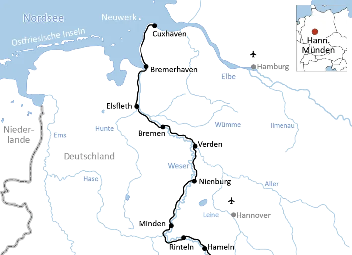 Der große Radurlaub an der Weser