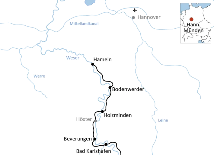 Die kurze Weser-Radtour
