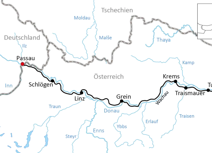 Radtour an der Donau