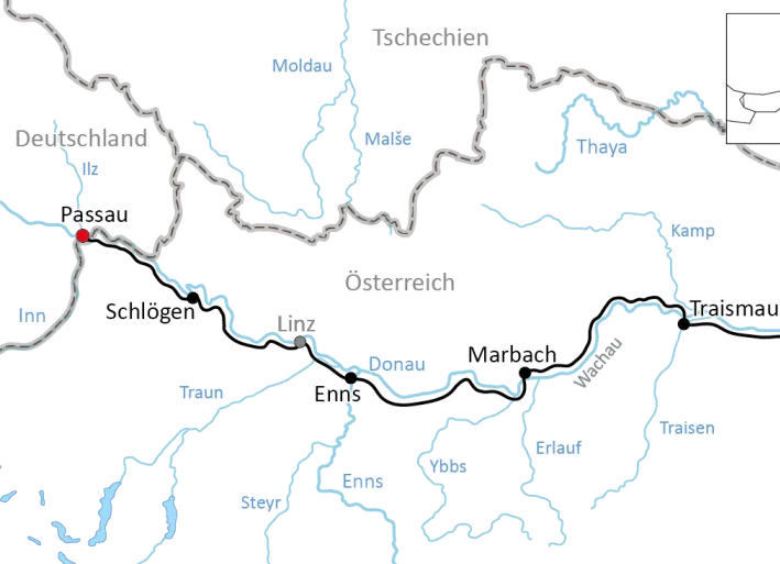 Radtour von Passau nach Wien