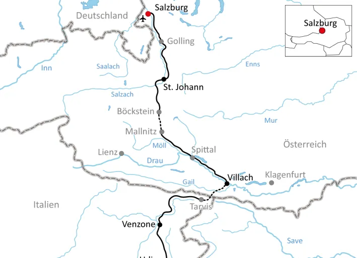 Leichter Transalp auf der Alpe Adria Route