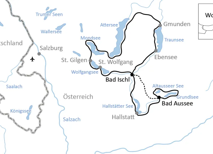 Radtour durch das Salzkammergut
