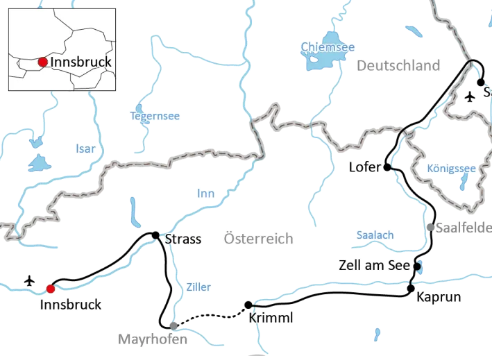 Zillertal-Radweg und Hohe Tauern