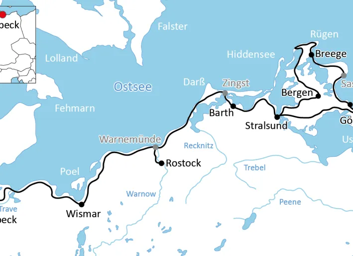 Sportliche Radtour: Lübeck – Stralsund