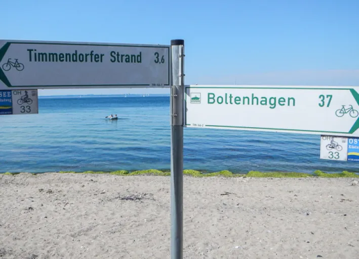 Beschilderung, Ostsee-Radweg