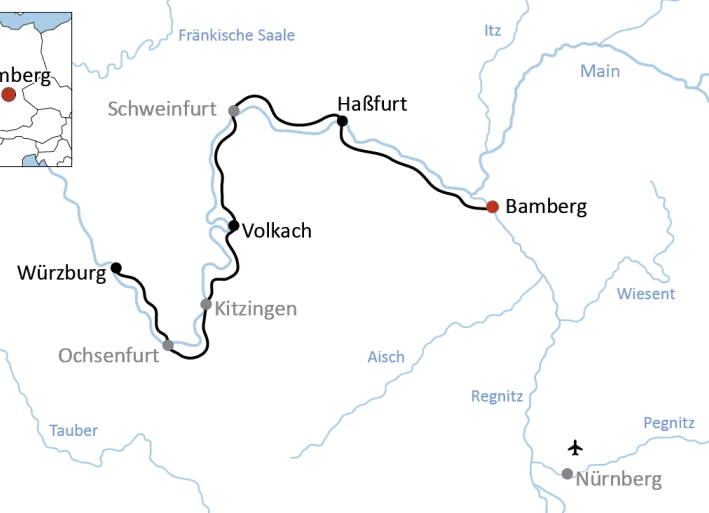 Kurze Tour auf dem Main-Radweg