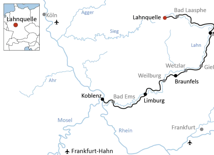 Sportliche Radtour an der Lahn
