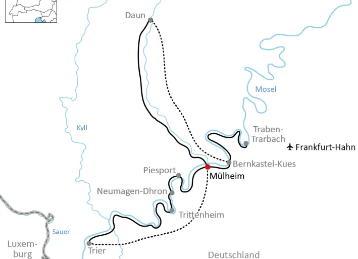 Radtour auf dem Maare-Mosel-Radweg