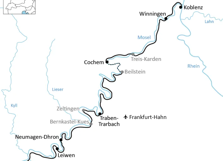 Rad- und Wandertour an der Mosel
